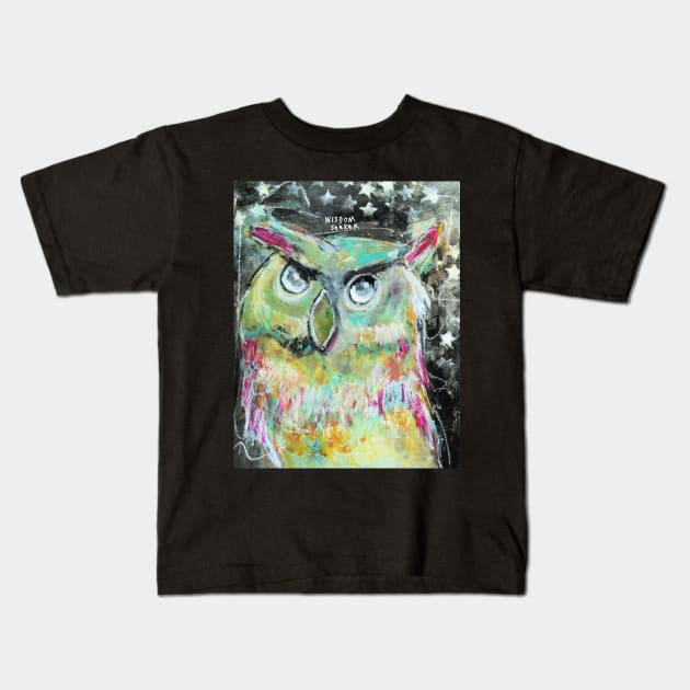 Wisdom Seeker Kids T-Shirt by Pamela Sue Johnson ART